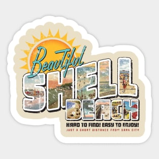 Beautiful Shell Beach Sticker